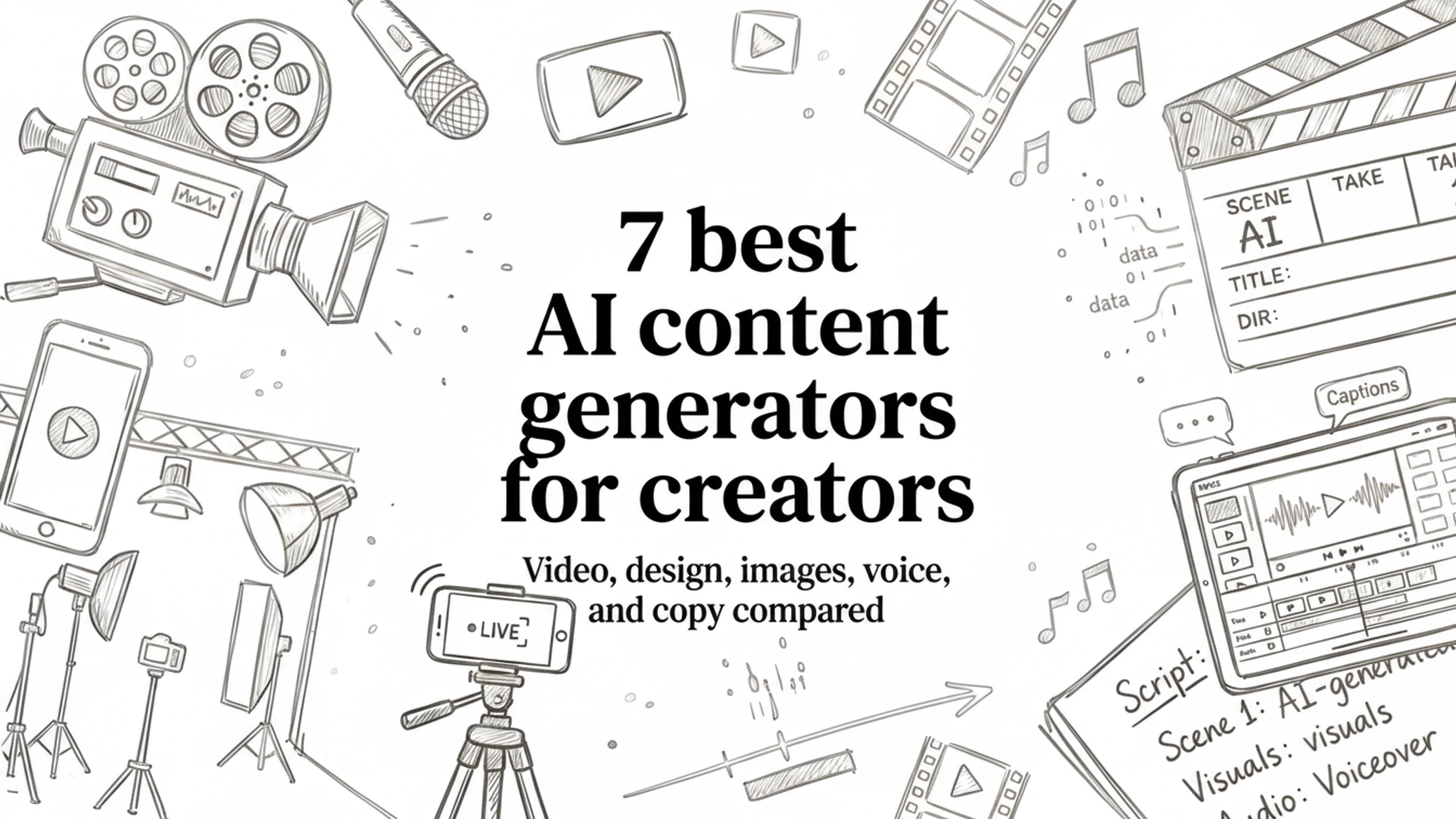 Picture of 7 best AI content generators for creators in 2026 article