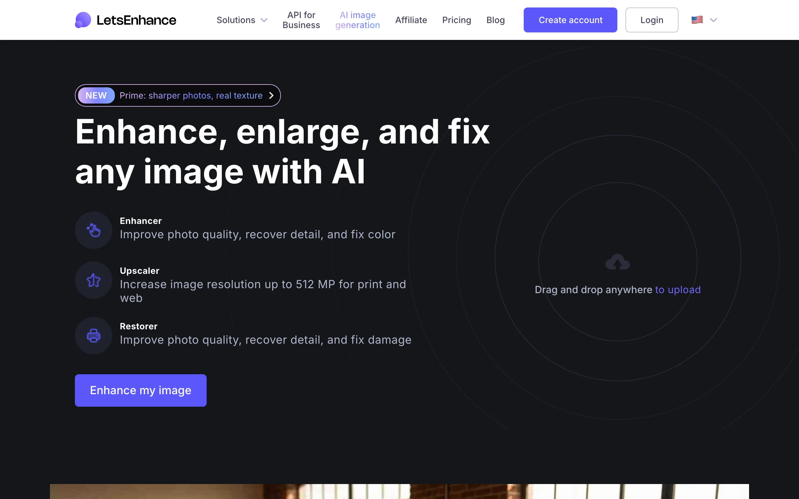 AI Image Upscaler with Let's Enhance