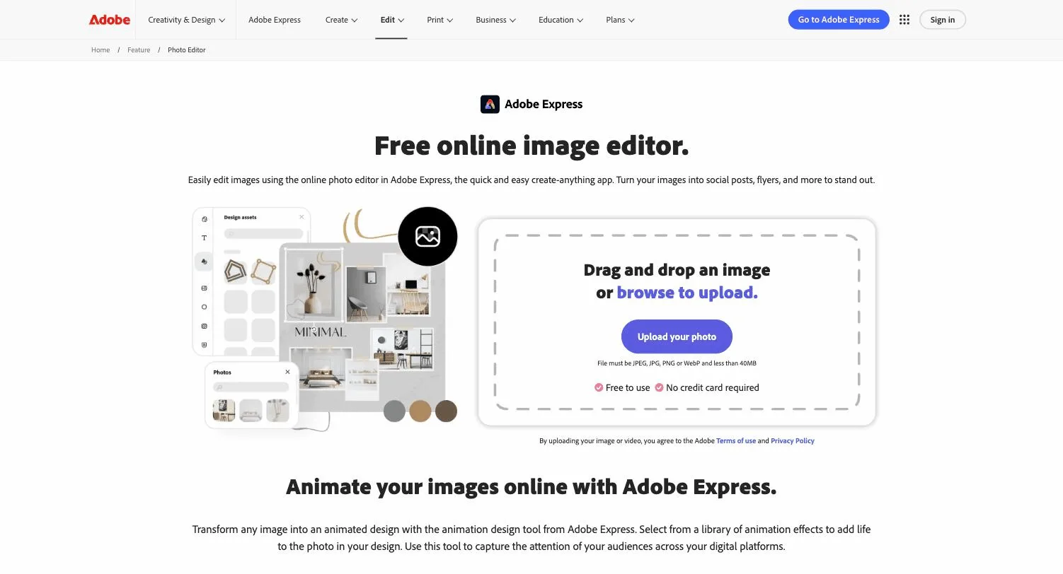 AI Photo Editor for Small Business with Adobe Express