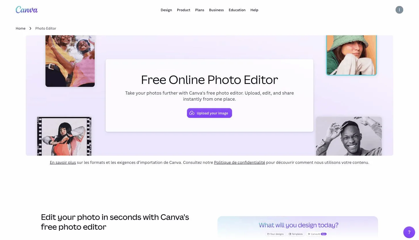 AI Photo Editor for Small Business with Canva