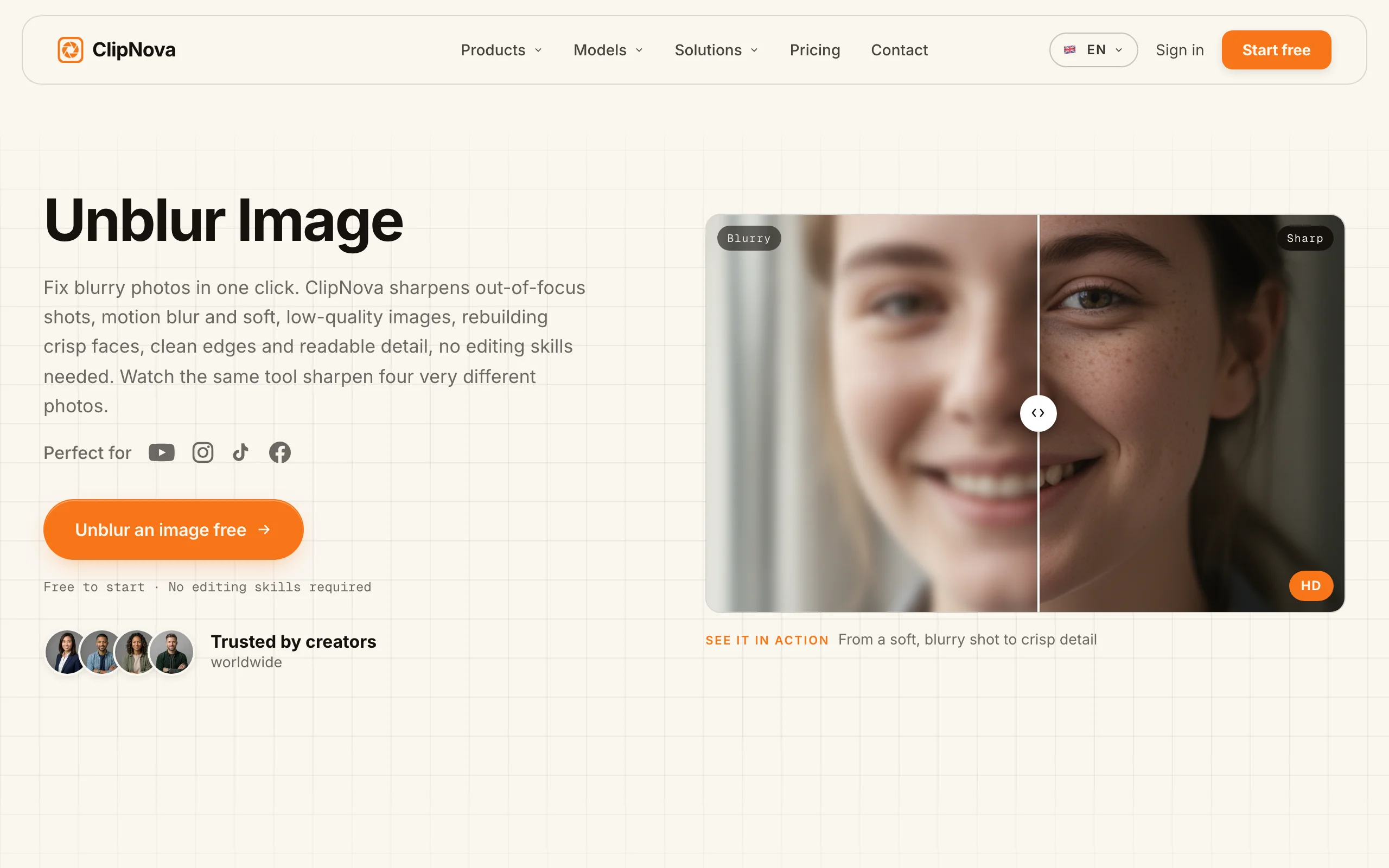 Best AI Photo Enhancer with ClipNova