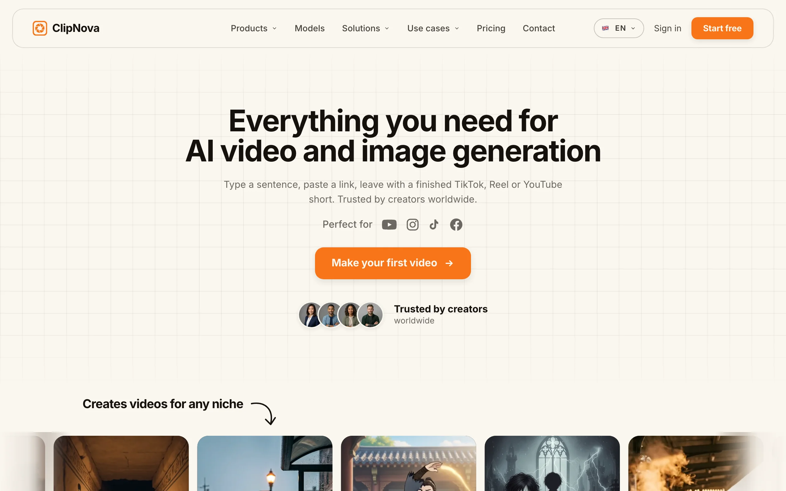 AI Tool for Content Creators with ClipNova