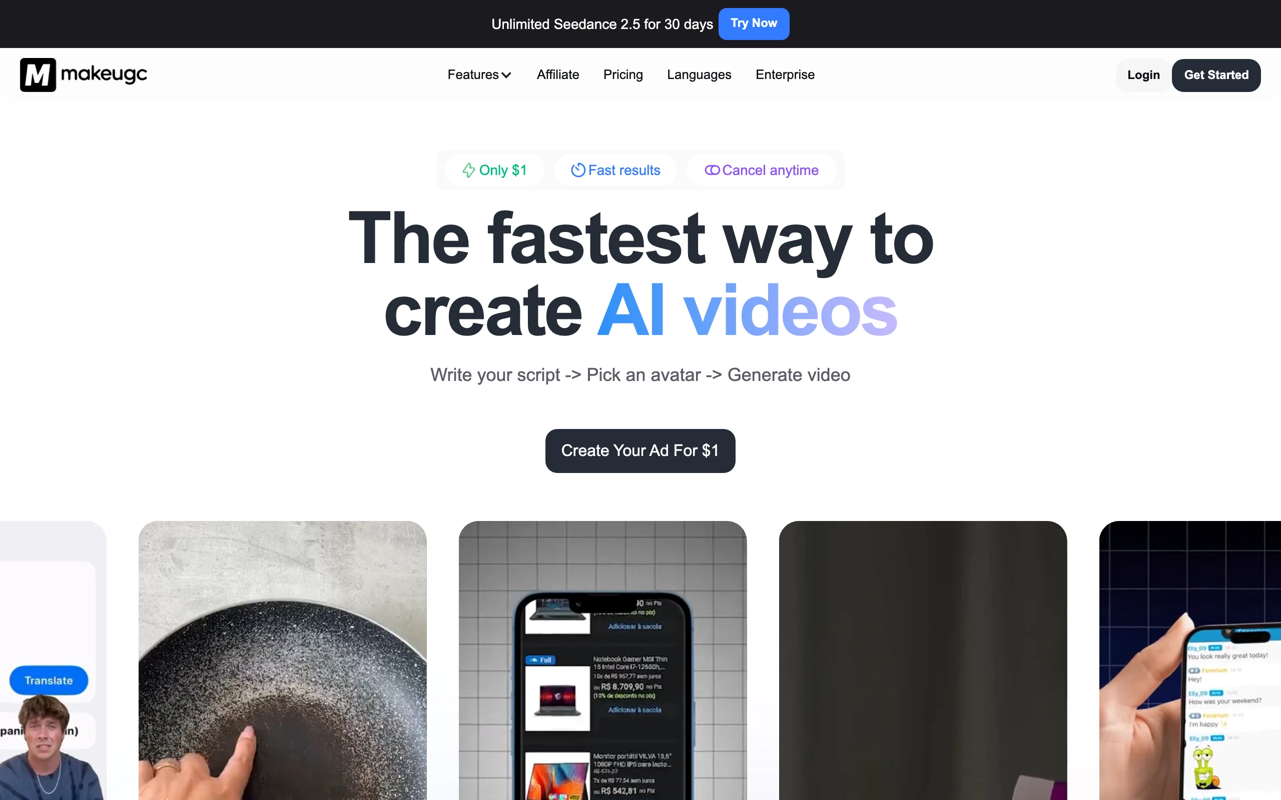 AI UGC Ad Generator with MakeUGC