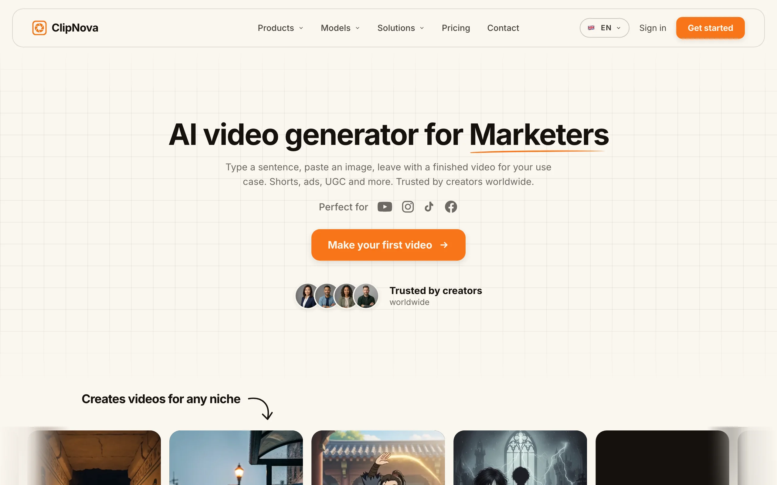 AI Video Ad Maker with ClipNova