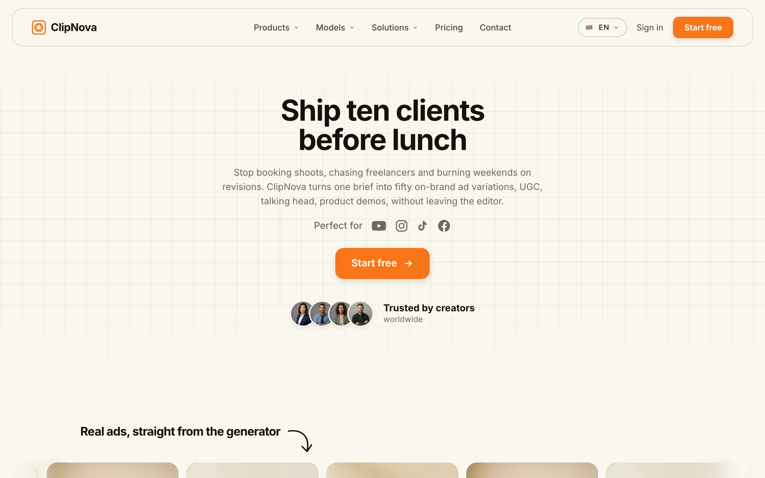AI Video Generator for Agencies with ClipNova