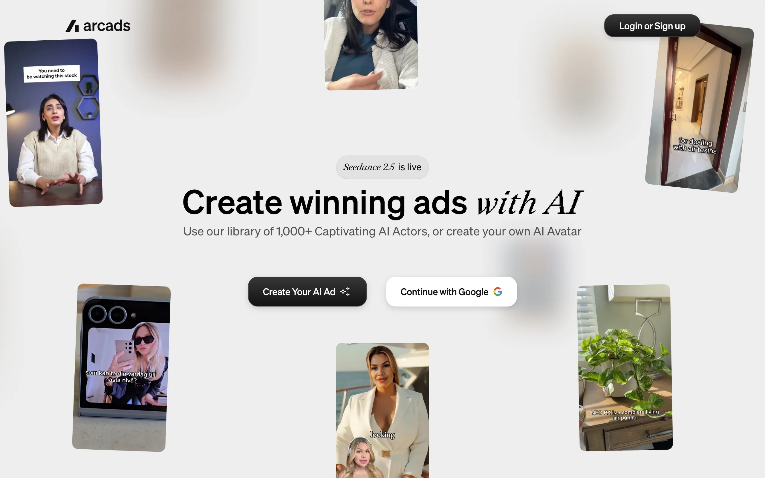 AI Video Generator for Ecommerce with Arcads
