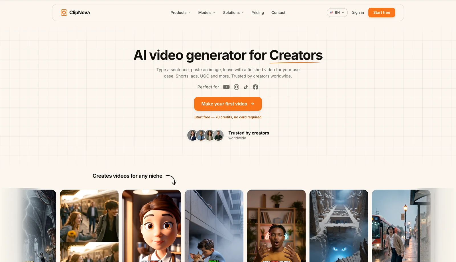 AI Video Generator for Storytelling with ClipNova