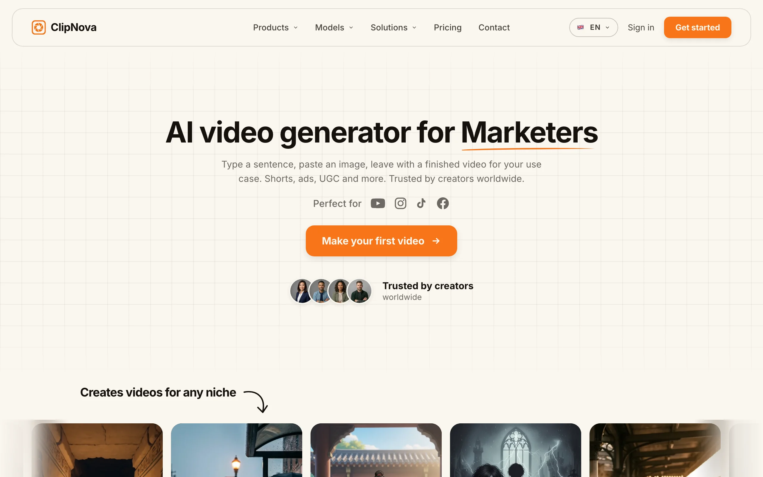 AI Video Generator with ClipNova