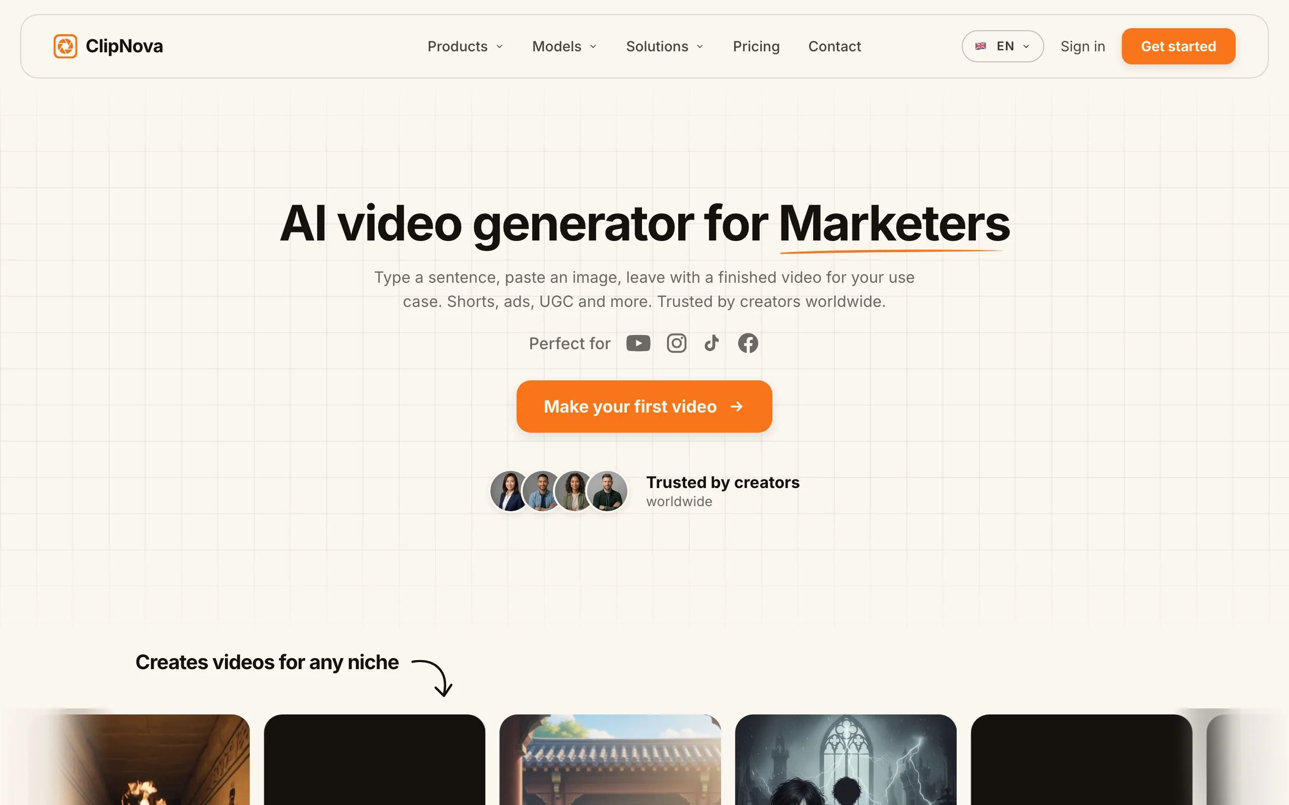 AI Video Generator with ClipNova