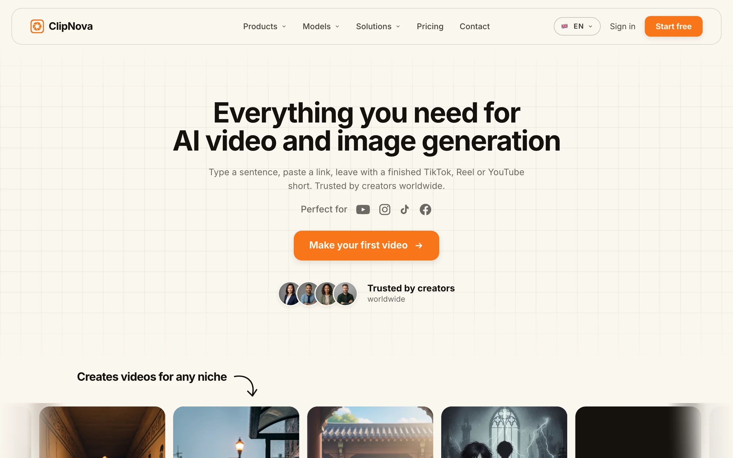Best Free AI Video Generators with ClipNova