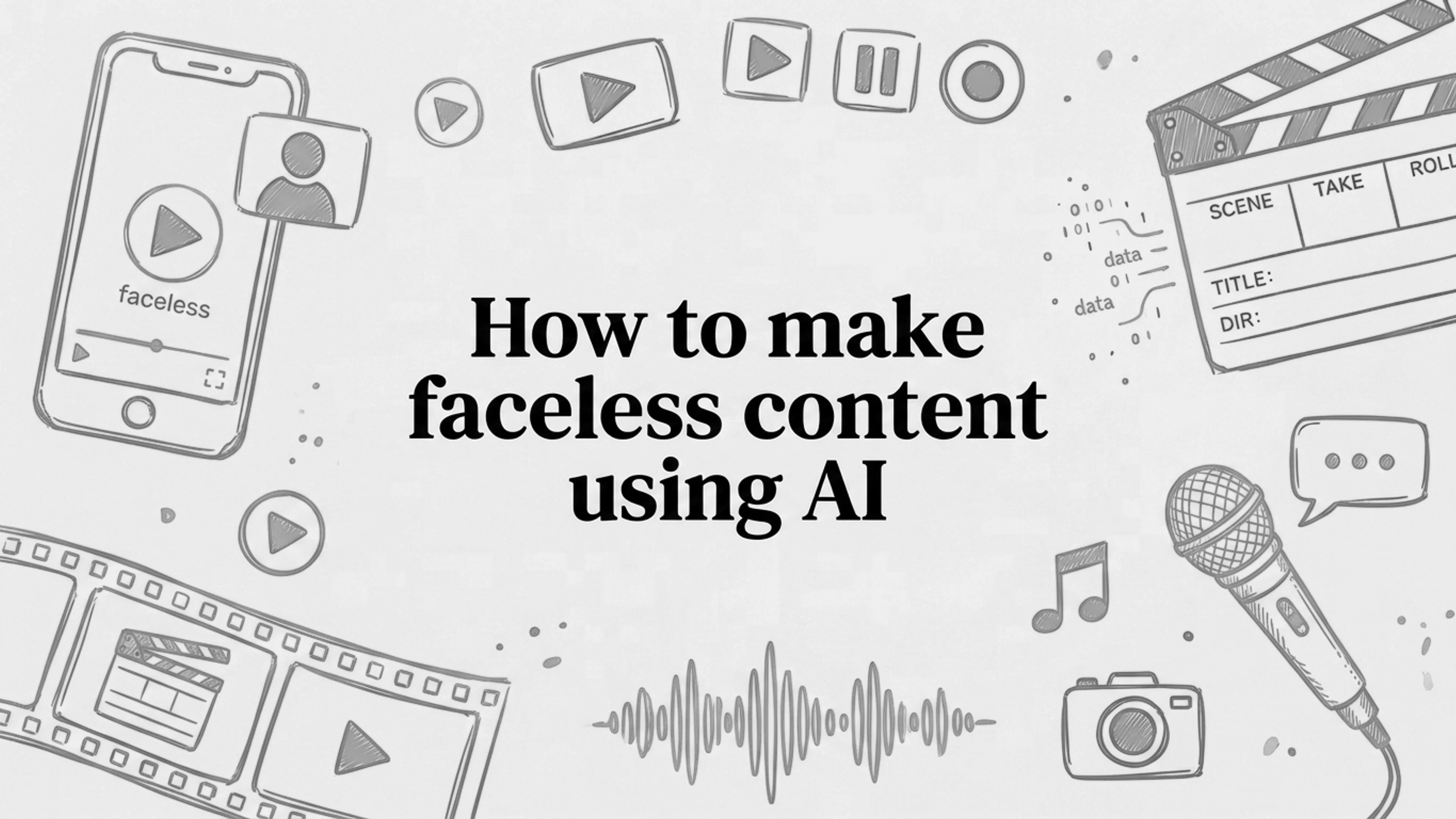 Picture of How to make faceless content using AI article